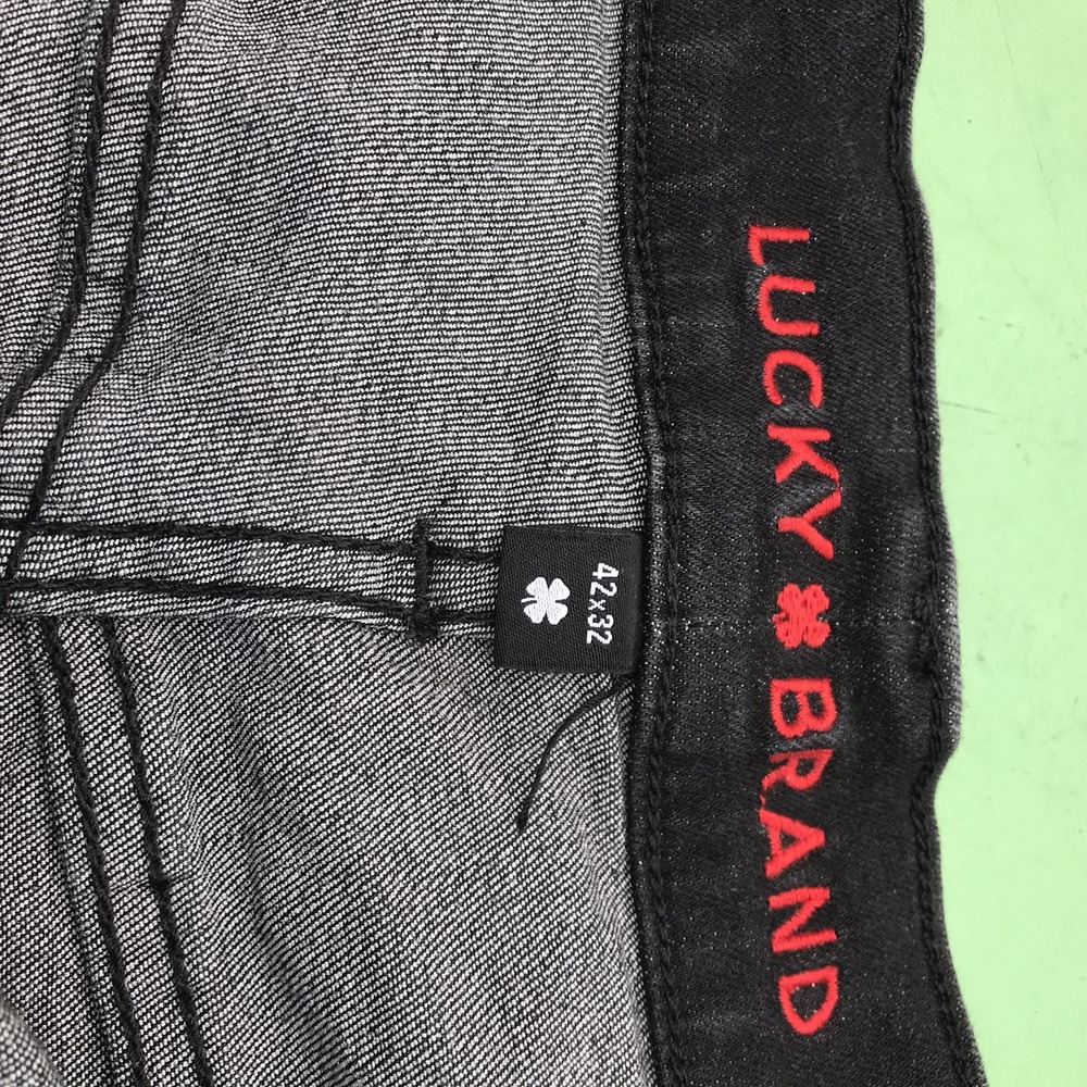 Lucky‎ Brand Athletic Fit Jeans Mens 42x32 Stretch Denim Big Dark Wash Straight - Picture 5 of 16